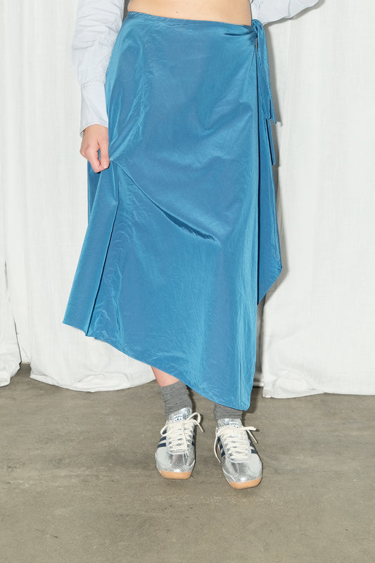Giorgio Armani Wrap Skirt (Blue)