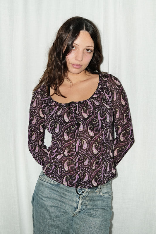 Roberto Cavalli Paisley Top (Purple)