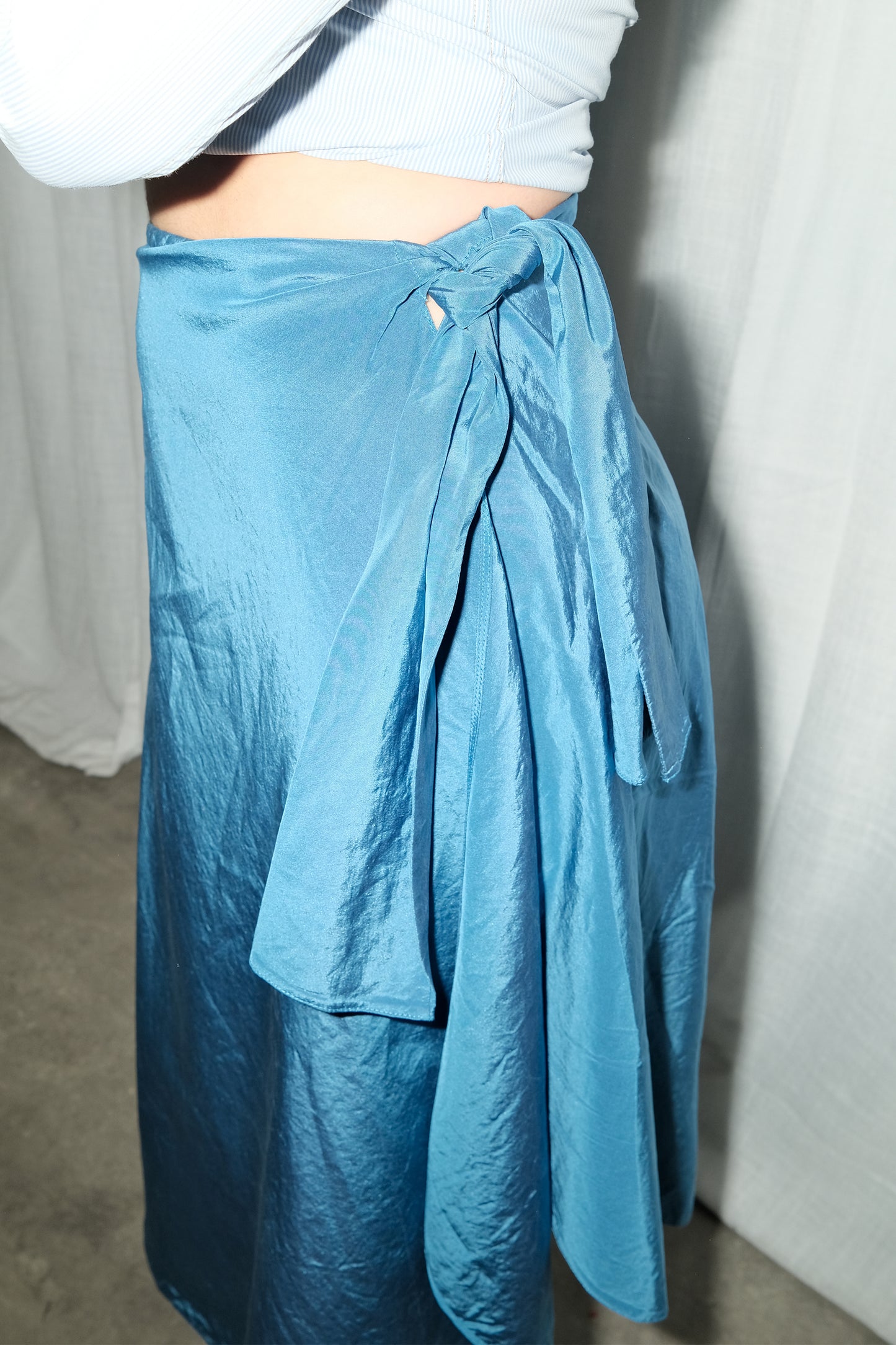 Giorgio Armani Wrap Skirt (Blue)