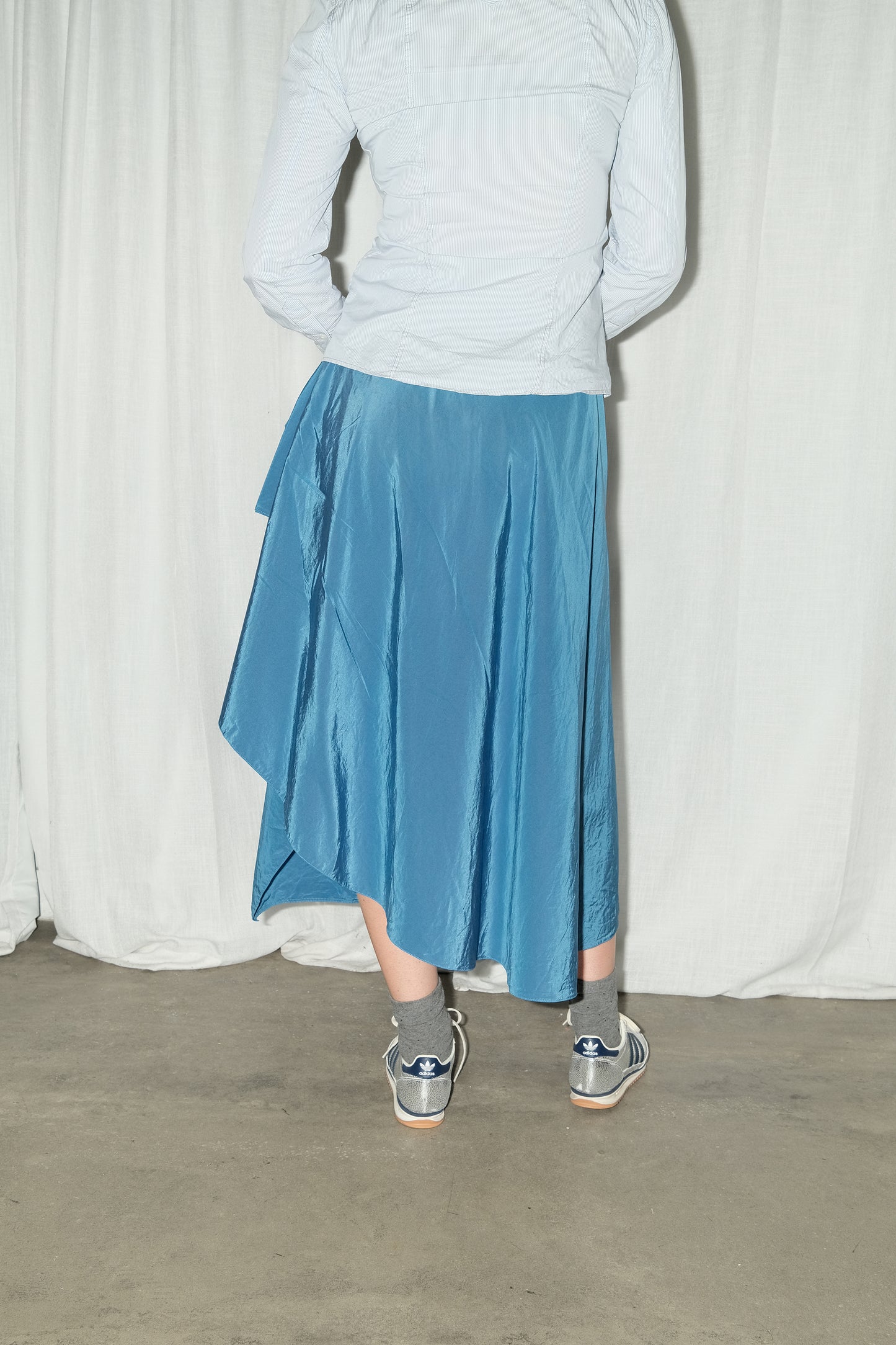 Giorgio Armani Wrap Skirt (Blue)